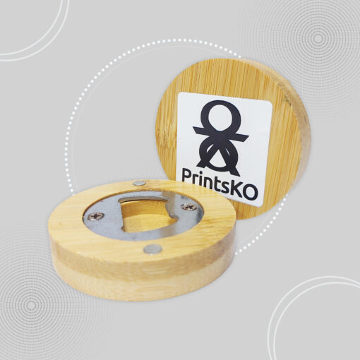 Wooden Bottle Opener with Magnet