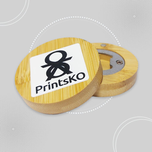Wooden Bottle Opener with Magnet - Image 3