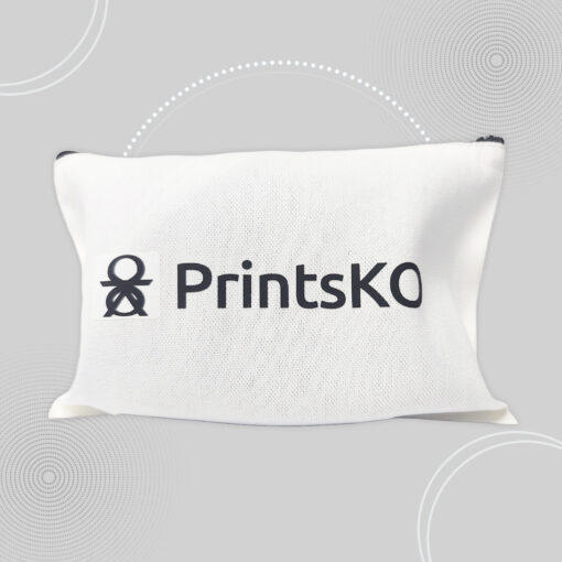 Canvas Pouch with Zipper - Image 3