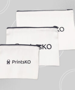 Canvas Pouch with Zipper
