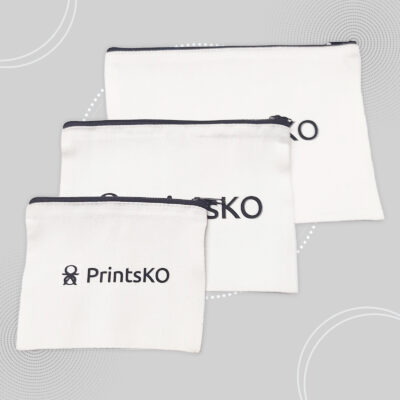 Canvas Pouch with Zipper