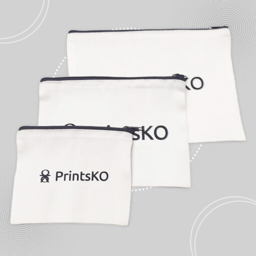Canvas Pouch with Zipper