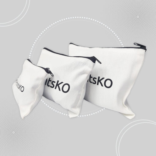 Canvas Pouch with Zipper - Image 5