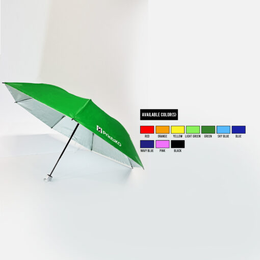 Manual Foldable Umbrella - Silver-Backing - Image 2