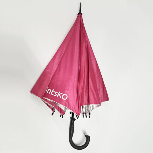 J-Handle Umbrella - Silver Backing - Image 5