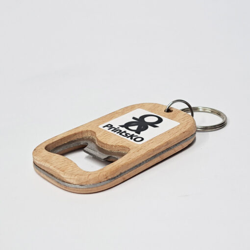 Wooden Bottle Opener Keychain (KEY-003) - Image 3
