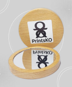 Round Bamboo Pocket Mirror