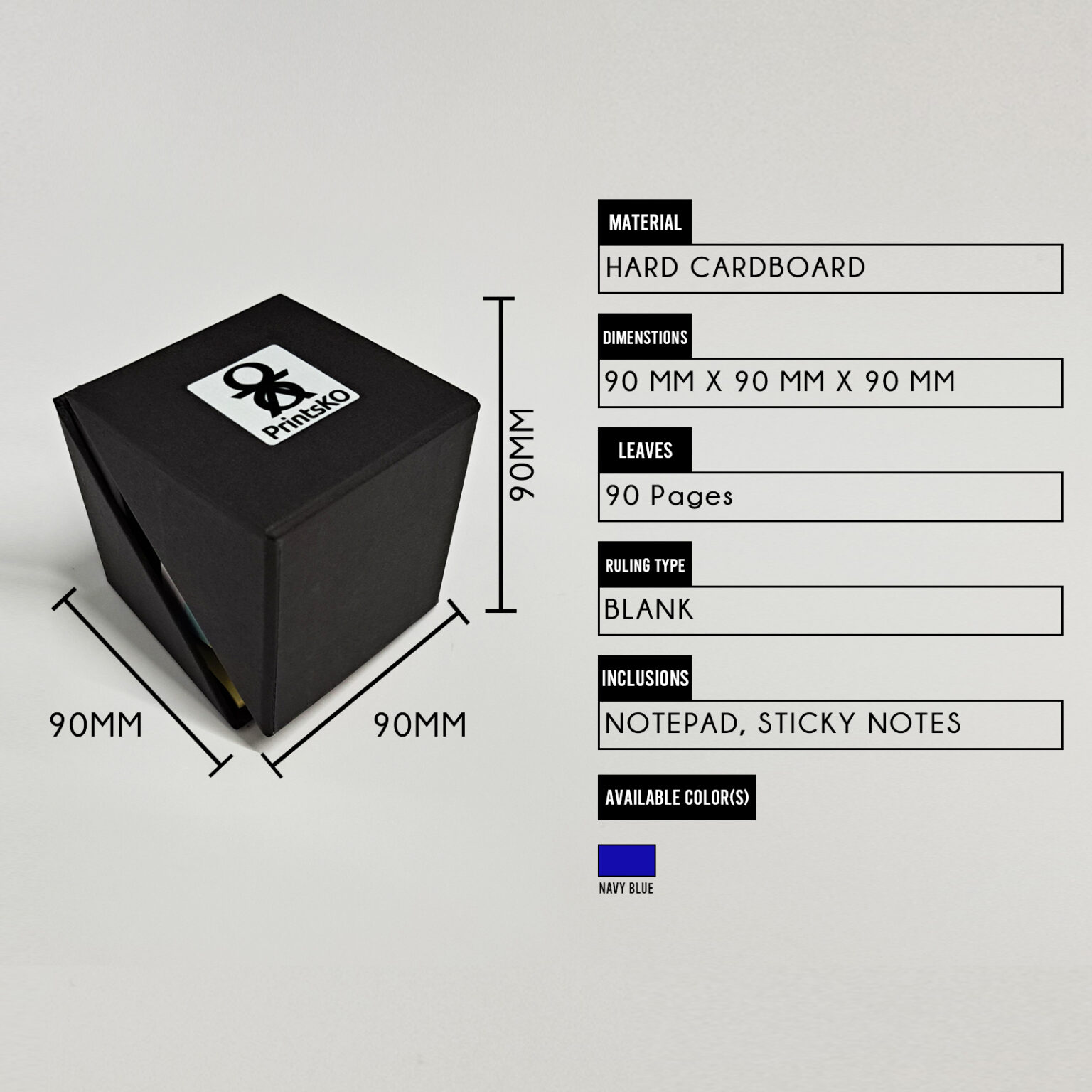 Multi-function Notepad Box with Sticky Notes - PrintsKO