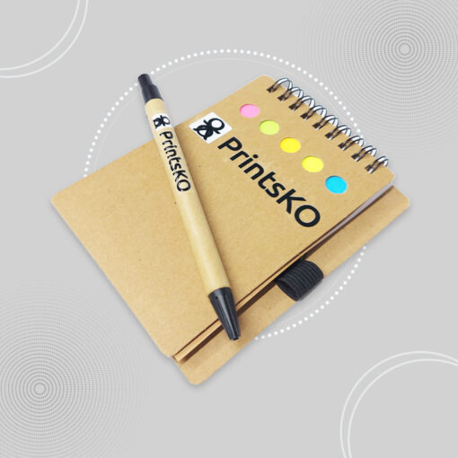 Notepad Set with Sticky Notes and Pen
