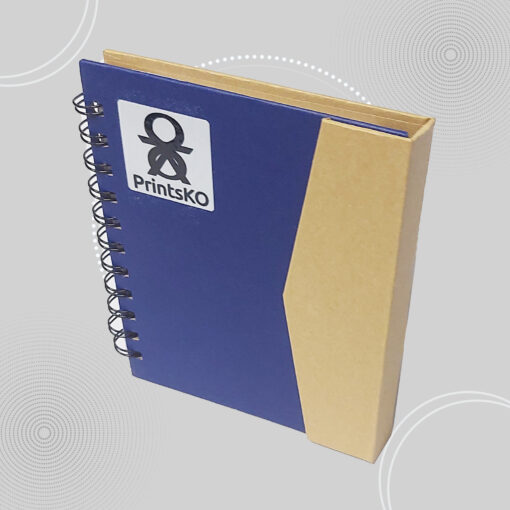 Magnetic Hard Bound Notebook Set with Sticky Notes and Pen - Image 4