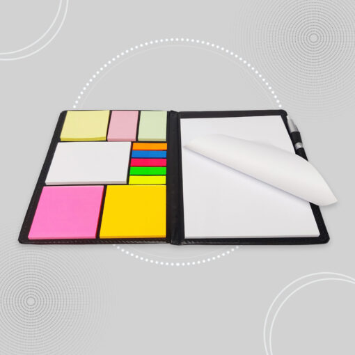 Notepad and Sticky Notes Set with Pen - Image 4