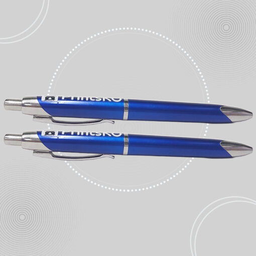 Stylish Click Pen with Silver Accents - Image 3