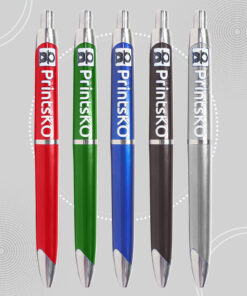 Stylish Click Pen with Silver Accents