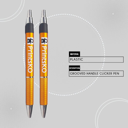 Grooved Handle Click Pen - Image 2