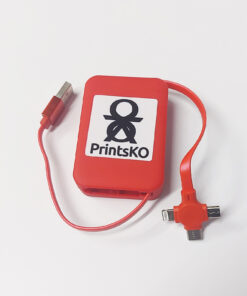 Retractable Charging Cable with Phone Stand