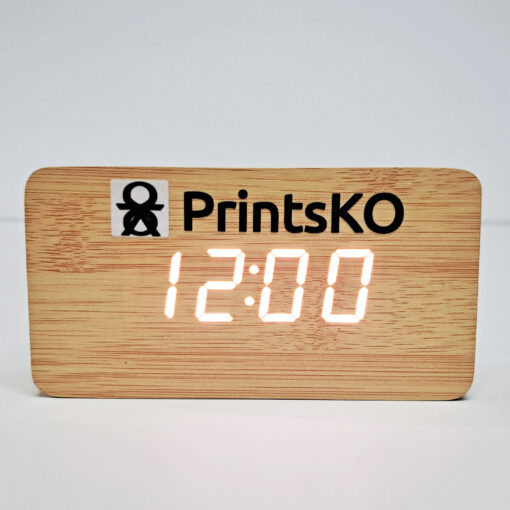 Wooden Desk Clock Rectangular - Image 4