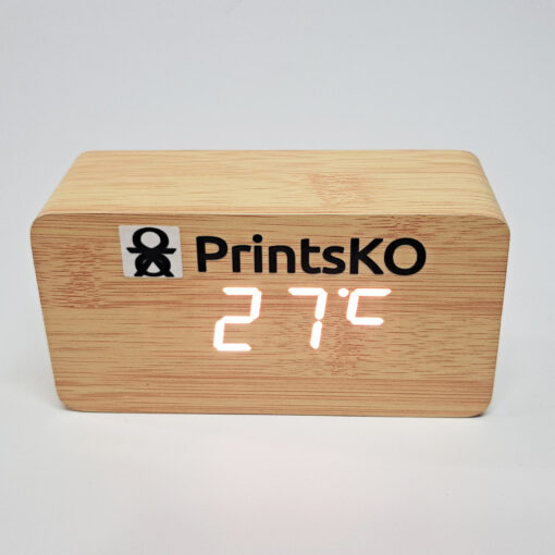 Wooden Desk Clock Rectangular - Image 3