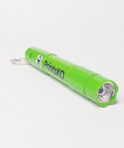 Keychain with Flashlight Whistle and Pen