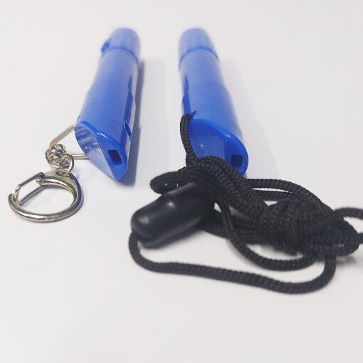 Keychain with Flashlight Whistle and Pen - Image 6