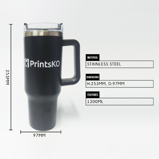 Insulated Mug with Lid and Straw - Image 2