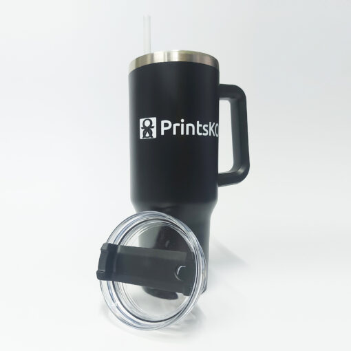 Insulated Mug with Lid and Straw - Image 5