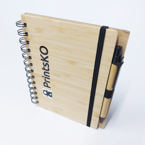 Bamboo Cover Notebook With Eco Pen - Image 6