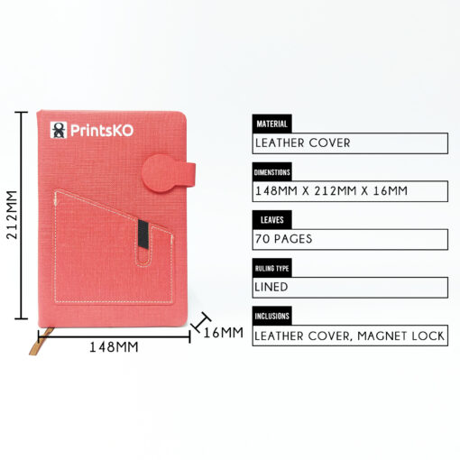 Organizer Notebook with Leather Cover - Image 2