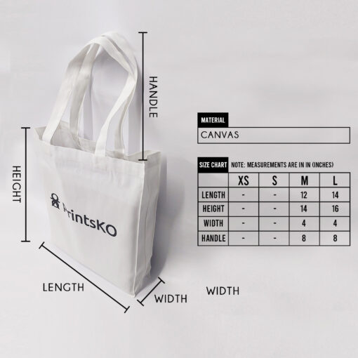 Canvas Expandable Sling Tote Bag - Box Type - Image 2