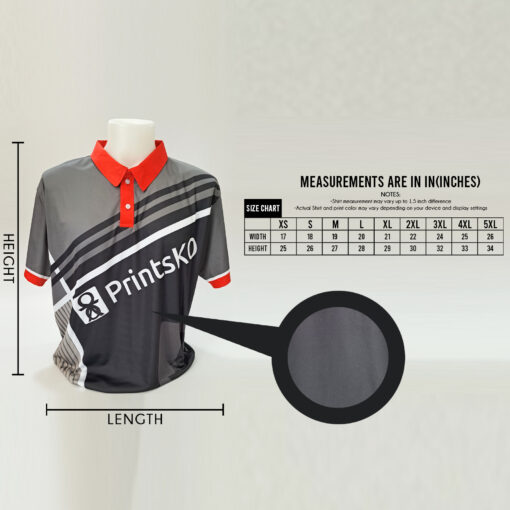 Full Sublimation Collared Shirt - Polo Shirt - Image 2