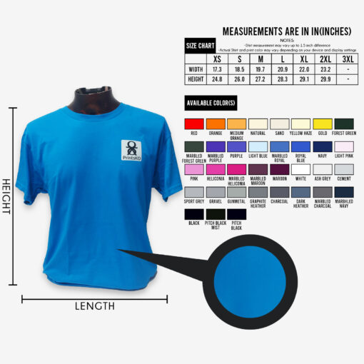 Cotton Round Neck T-Shirt (Gildan) - Image 5