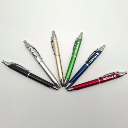 Stylish Click Pen with Silver Accents - Image 3