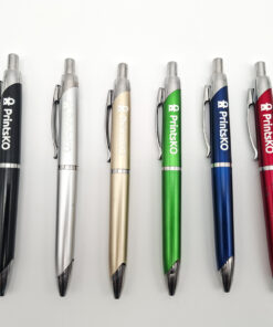 Stylish Click Pen with Silver Accents