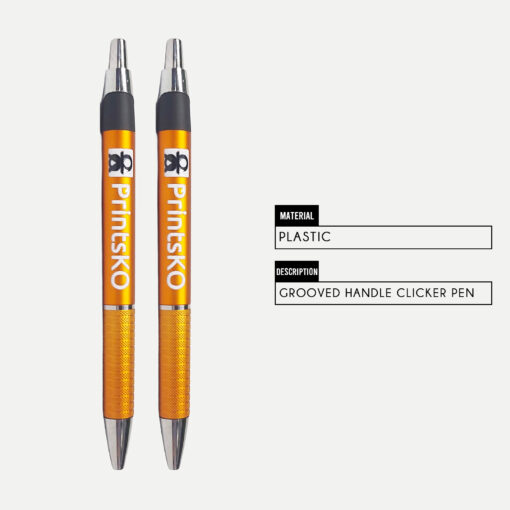 Grooved Handle Click Pen - Image 2