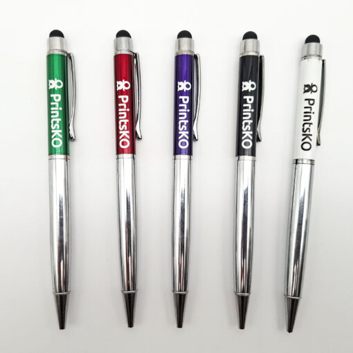 Executive Metal Twist Pen with Stylus