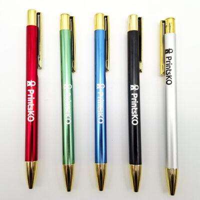 Executive Metal Pen with Gold Accent