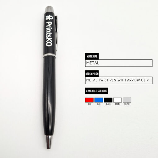 Executive Metal Pen with Arrow Clip - Image 2