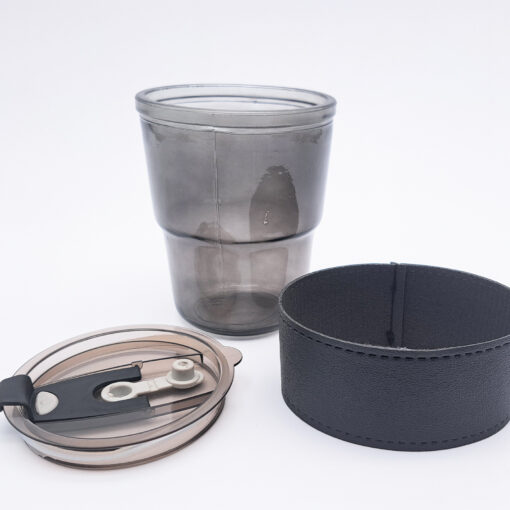 Glass Mug with Leather Sleeve - Image 3