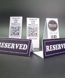 Alternative view of Table Top Sign